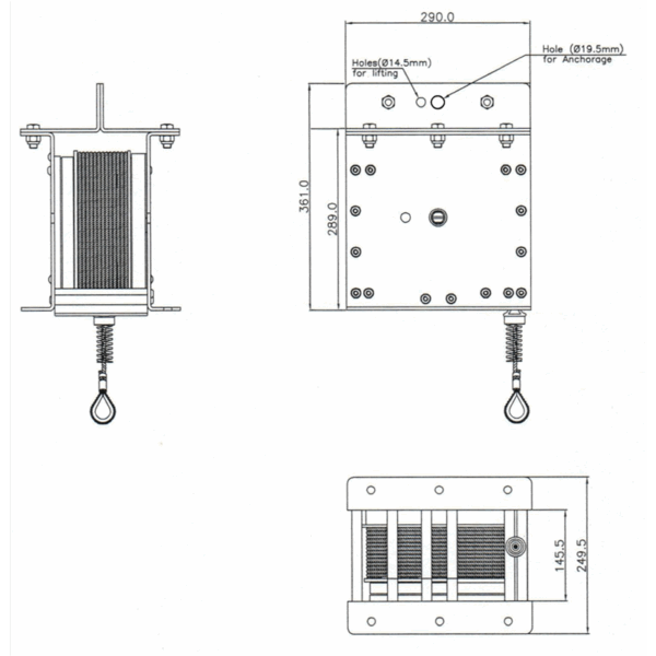 Kratos Safety Lastblokk 1000 kg - Bilde 2