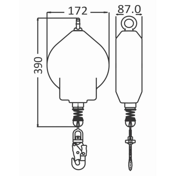 Kratos Safety Lastblokk 250 kg - Bilde 2