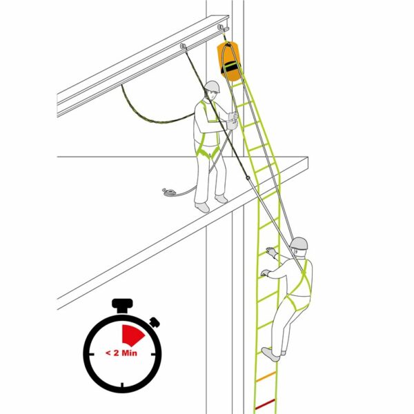 Kratos Safety redningsstige i bånd 6 m - Bilde 3