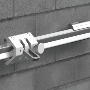 Horisontalt skinnesystem i aluminium