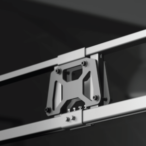 Horisontalt skinnesystem i stål